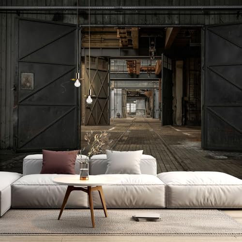 Lumalea - Papier peint panoramique Usine industriel - Largeur 260 cm x Hauteur 174 cm