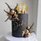 Boho Cake Topper Gold Black Balls Cake Decorations Palm Leaves Boho Grass for Birthday Wedding Baby Shower Party Supplies