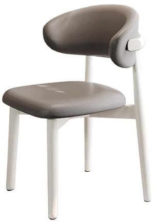 Farmhouse Esszimmerstuhl mit bequemer Rückenlehne, Massivholzrahmen, PU-Leder-Sitz, stabiler Armlehnstuhl für Küche, Esszimmer, 1 Stück