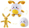 CIYIN Plüschtier Hase, Kuscheltier Hase 30cm, Hase Kaninchen Stofftier, Osterhase Kaninchen Puppe mit Abnehmbar Ei Plüsch Spielzeug, Kawaii Plüsch Kaninchen Puppen Geschenk für Kinder
