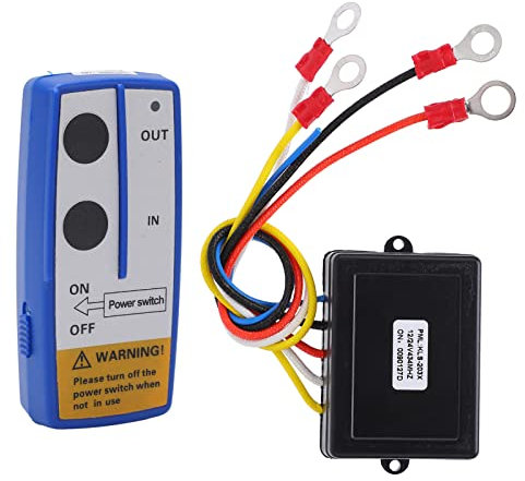 Kit à Télécommande de Treuil sans Fil, Badlands Trewch Remote avec Récepteur 12V 24V pour Le VUT Truc SUV (Blue)
