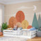 Bellabino Iskri Bodenbett 140x200 cm – Montessori Kinderbett mit Rausfallschutz & Lattenrost – Holzbett für Jungen & Mädchen aus Kiefer Massivholz in Weiß – Kleinkindbett