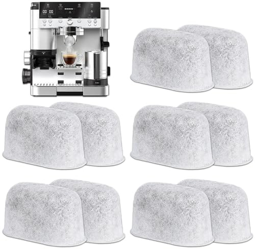 Coffee Machine Accessories Water Filter Inserts for 10 Pcs, Carbon Filters for Espresso Machines and Coffees Makers, Cafe Accessories Universal Fit Most Coffee Machines