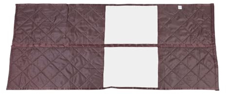 Generic Generic Rideau de Porte Transparent à Fermeture Magnétique, Résistant au Froid, Couverture de Porte Isolée pour L'hiver, 34,65x85,04 Pouces, Marron