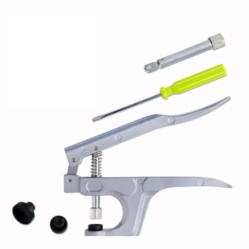 Pince à presser en métal pour boutons pression T3 T5 T8, construction en métal pour réparation rapide de vêtements pour usage domestique et professionnel