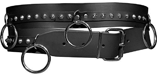 Sid Vicious Spitznietengürtel, Farbe: Schwarz, Größe: 115 cm