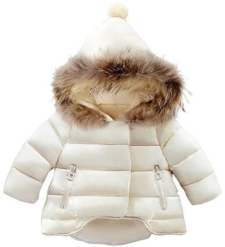 Odziezet Giubbino con Cappuccio da Bambine Bimbe Cappotto Impermeabile Incappucciato Inverno Autunno