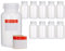 Octopus 10x 500 ml LDPE Wide-Mouth Bottles with Screw Caps - Empty Chemical & Laboratory Storage Containers for Kitchen or Hobby