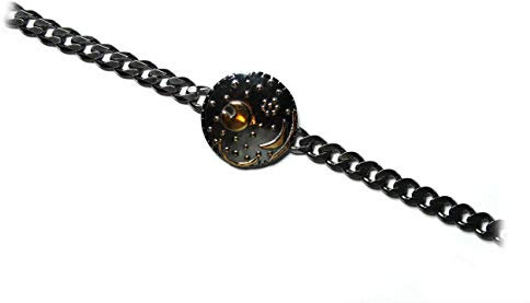 Himmelsscheibe von Nebra, Armband 925/- Silber, Ø 25mm, Länge 19cm