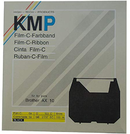 KMP Farbband 153C für Brother AX Schreibmaschinen, 8 mm x 155 m