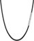 PROSTEEL Collana Uomo Nera Pelle Impermeabile, Collana di Ricambio per Pendente, 2 mm Sottile, Lunga 66 cm, con Confezione Regalo, Collane Caucciu Uomo