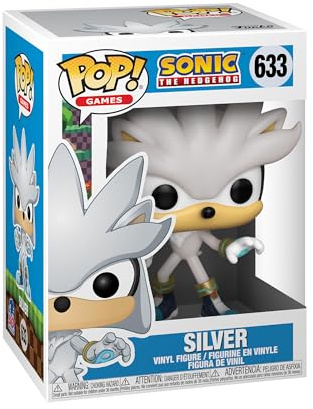 Funko Pop! Games: Sonic 30th-Silver Hedgehog The Hedgehog - Sonic The Hedgehog - Vinyl-Sammelfigur - Geschenkidee - Offizielle Handelswaren - Spielzeug Für Kinder und Erwachsene - Video Games Fans