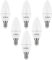 Linkind LED E14 B35 Kerzenlampe 4.9W, ersetzt 40 Watt Lampe, 500Lm 5000K Kaltweiß E14 LED Kerze Birne, nicht Dimmbar, 6er Pack