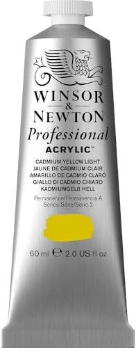 Winsor & Newton Professional Acrylique Tube 60ml 113 Jaune de Cadmium Clair ROW