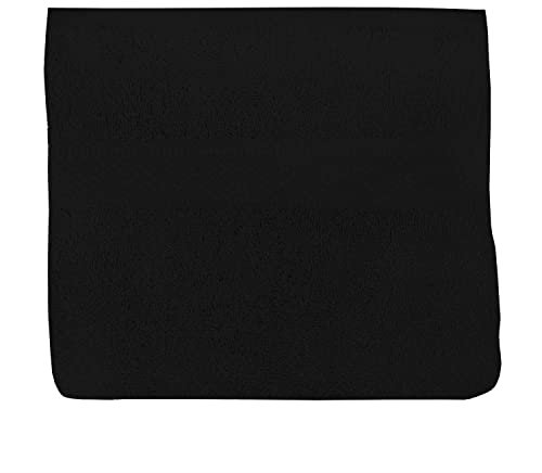 Soleil d'ocre, Lagune Serviette de Toilette, Coton 500 GR/m2, Noir, 50x90 cm