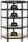 PROREGAL Eckregal Tiger Schwarz HxBxT 180x90x45 cm Fachlast 175kg Schwerlastregal Kellerregal Lagerregal Metallregal Steckregal…