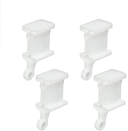 Flexible biegbare Endstopper, 4 Stück, gebogene Seitenwände, Deckenmontage, Vorhangschienenenden