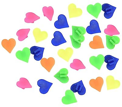 JIHUOO 144 Stück bunte Fahrradspeichen, Speichenperlen, Kunststoff-Clip-Perlen, Kinder-Fahrradspeichen-Dekoration, Zubehör, Herz