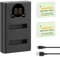 Shentec NB-6L, NB-6LH + Chargeur USB LCD pour Batterie Canon PowerShot SX530HS, SX710HS, SX610HS, SX700HS, SX600HS, D30, S120, S200, SX510HS,110 is, IXY 10S