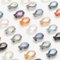 90 Stück Fisch Glasperlen Zum Auffädeln, 14mm Glas Perlen Glitzerperlen für Armbänder für Basteln Schmuckherstellung, DIY Halskette, Ohrringe, Dekor (Fisch)