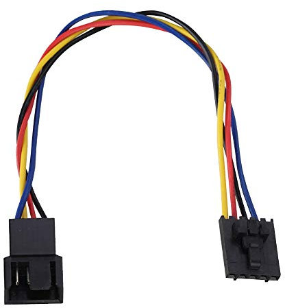 5Pcs Adapter Cables, Converts Standard 4 Pin Fan to 5 Pin for for DELL, Compatible with for DELL Dedicated Fans, Supports PWM Temperature Control, 5 Hole Special Socket for for