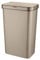 Tower T838005LCS Rectangular Sensor Bin with Fingerprint Proof Coated Exterior, Plastic, 50 L, Latte