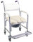 Areyourshop Commode Toilet Chair with Wheels,Multifunction Wheeled Mobile Toilet Commode Shower Chair Wheelchair for Elderly,Bedside Commodes Wheelchair