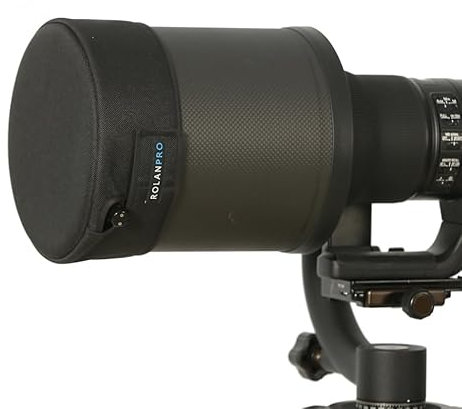 ROLANPRO Bouchon de pare-soleil avec coque rigide pour Nikon Z 180-600 mm F/5.6-6.3 VR-# noir étanche