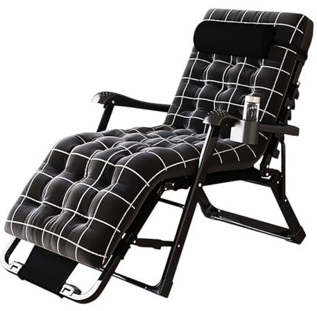 GAOXIAO Cojín para Tumbona De Jardín, Respirable Y Cómodo Cojín Reclinable, Silla Almohadón Apto para Uso Interior Y Exterior, Tumbonas De Terraza, Playa, Hamaca, Piscina Esperar
