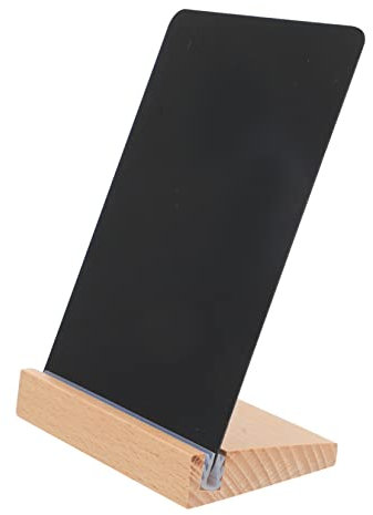 HONMEET Handgeschriebenes Preisschild Praktische Tafel Desktop-memoboard Acryltafel Mit Ständer Desktop-noteboard Pinnwand Mit Ständer Tischplatte Schilderhalter Aus Acryl Pvc Black