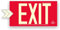 OSHA/ASTM/ANSI American Standard Photoluminescent Exit Sign Aluminum 36.2 cm x 19.1 cm Weather Proof NightBright USA Item:NCC-R