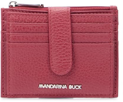 Mandarina Duck Mellow Leather Wallet, Women's Travel Accessories, One Size, Grape, One Size