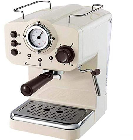 CNNKWXTW Coffee Machines Retro Semi-Automatic Espresso Machine Espresso Machine Retro Espresso Machine White Semi-Automatic Steam Tea Coffee Machine
