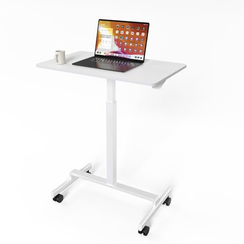Superun Höhenverstellbarer Schreibtisch, Verstellbarer Schreibtisch Geeignet für Laufband Walking Pad, 80 x 48 cm, Sitz-Steh-Computertisch für das Home-Office