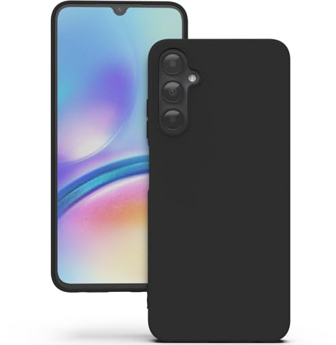YATWIN Silicone Case for Samsung Galaxy A05s, Soft-Touch, Shockproof, DustProof, Antiskid Phone Cover for Samsung Galaxy A05s - Black