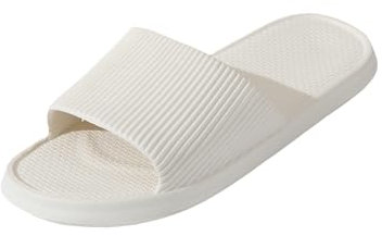 R-ISLAND Chanclas mujer, Adulto, Hecho con EVA, Muy ligero y comodo,Genial para piscina,playa,ducha..etc(Blanco 40/41)