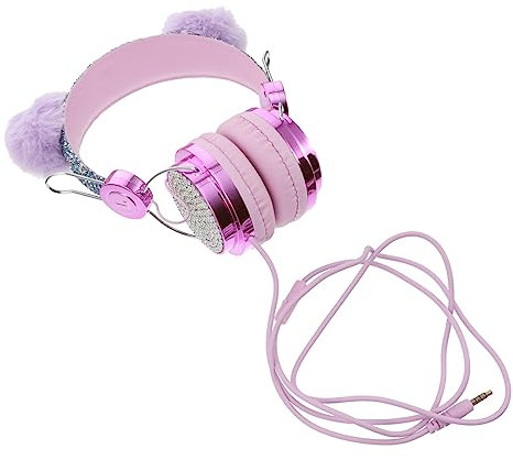 VILLCASE cuffie auricolari auricolari per gaming earbuds gaming headphones gaming headset sull'auricolare cuffia per con microfono auricolari da viaggio AbS Violet