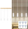 Glitzerlife Hängelampe Esstisch Esszimmerlampe Hängend - Pendelleuchte Weiß Holz Hängeleuchte 4 Flammig GU10 Pendellampe für Esszimmer Esstisch Küche Café