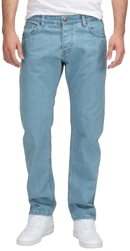 Lorenzo Loren Jeans Herren Hose Regular Fit Denim LL-4014 Hellblau W42 L32