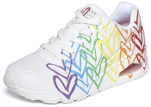 Skechers Damen UNO Full of Love Turnschuhe, White, 42 EU