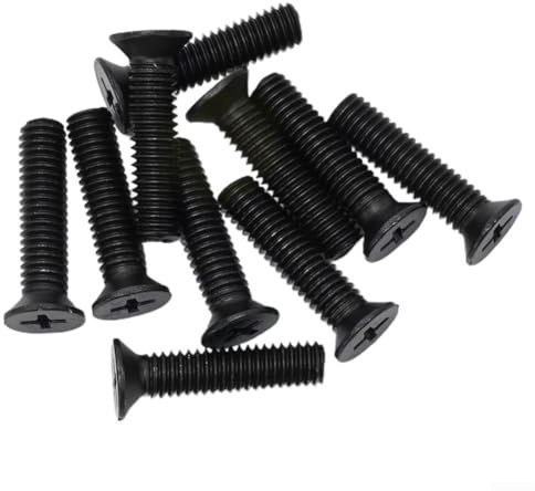 Befestigungsschraube M5/M6, 25 mm, Linksgewinde für UNF-Bohrfutterschaft, Adapter-Set von Schrauben für Bohrfutter, Spindel, Sicherung, Reparatur und Wartung von Industrieanlagen, 10 Stück