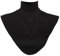 Livecity® Abnehmbarer Modal-Schal mit falschem Kragen, Hijab, Moslem, islamischer Halstuch, Loop-Schal, Schwarz , One size