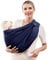 Vrbabies Baby-Schlingen Stillen Träger Neugeborenen Floral Multicolor Baby Carrie (blue)