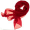 DOLCE ABBRACCIO by RiemTEX ® Schal Damen LADY SUNSHINE Seidentuch Tücher mit hohem Seidenanteil Pashmina Stola Tuch im satten Rot Halstuch Kopftuch Damen Seidenschal Elegante Schals (Rubinrot)