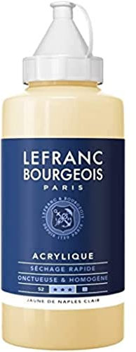 Lefranc Bourgeois Acrylique Fine Bouteille 750ml Jaune De Naples Clair