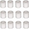 Distanziatori M4 x 10 mm in nylon bianco, rondelle distanziali in plastica, diametro esterno 8 mm (confezione da 12)