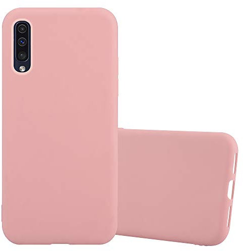 cadorabo Coque pour Samsung Galaxy A50 en Candy Rose Vif - Housse Protection Souple en Silicone TPU avec Anti-Choc et Anti-Rayures - Ultra Slim Fin Gel Case Cover Bumper