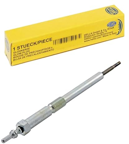 HELLA 8EG 008 498-691 Glühkerze - SW: 12mm | Glühkerzenausf.: leistungsoptimiert - Stecker: Rundstecker