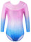 ZNYUNE Kinder Gymnastik Trikot mit Pailletten Mädchen Gymnastikanzug Langarm in Tüll 272 PinkBlue 12A