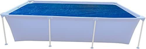 AVENLI Cleanplus Solarabdeckplane 374x171cm für 400x207cm Frame Pool Solarabdeckung Solarfolie rechteckig blau